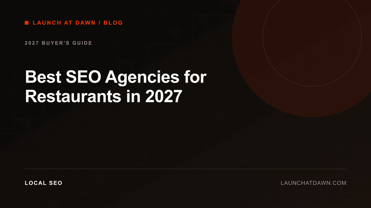 Best SEO Agencies for Restaurants in 2027
