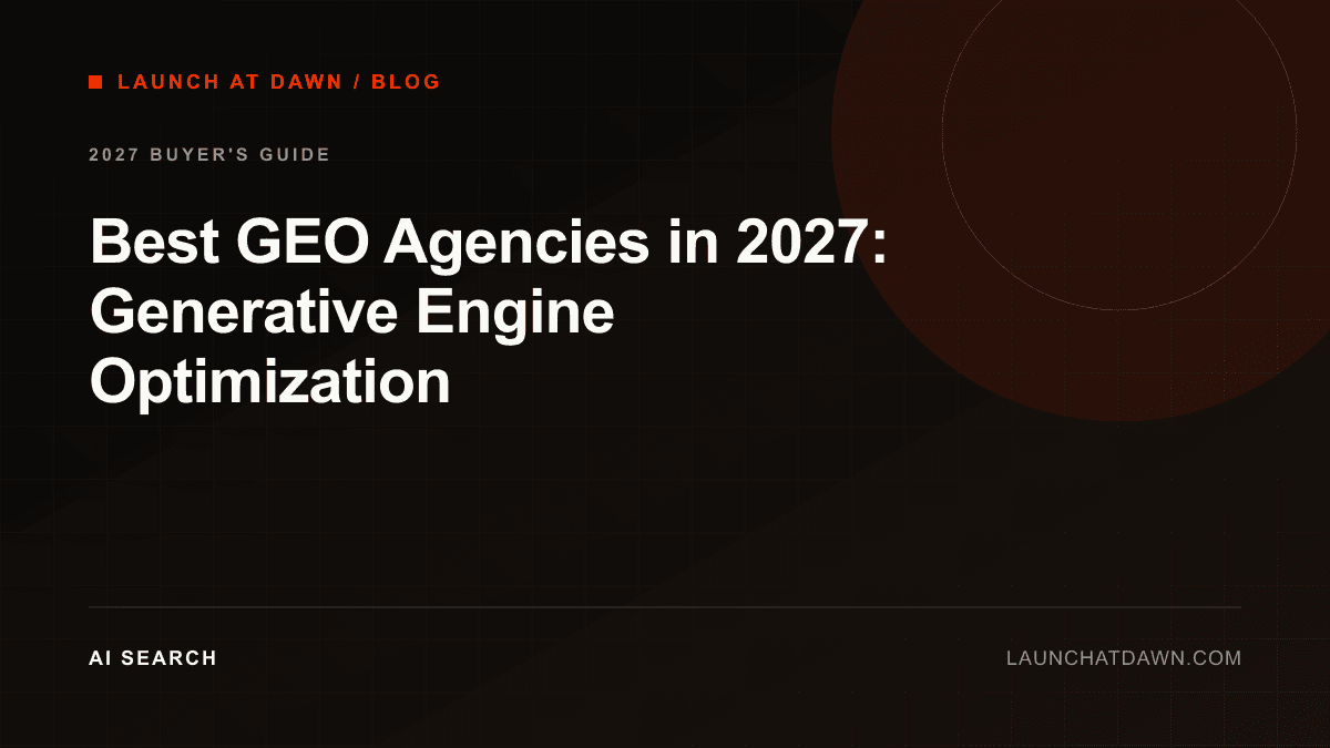 Best GEO Agencies in 2027: Generative Engine Optimization